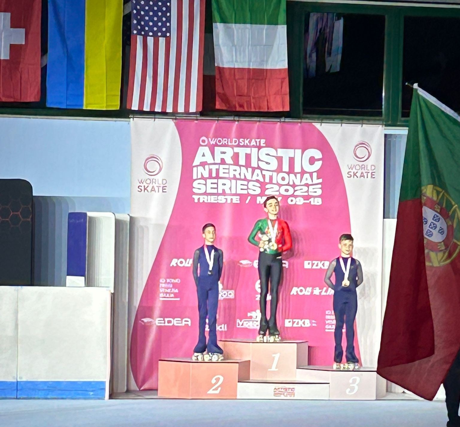 Brillante estreno de los navarros en la Copa del Mundo de Patinaje Art&iacute;stico